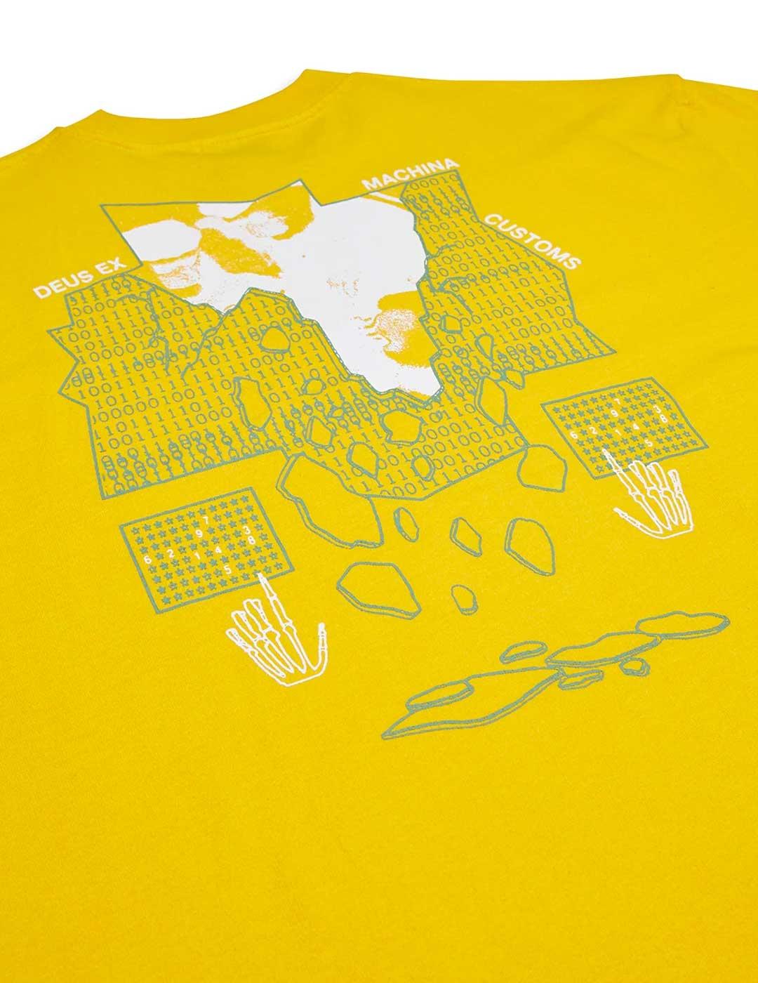 Camiseta Deus Ex Machina Primitive Learning Tee amarilla