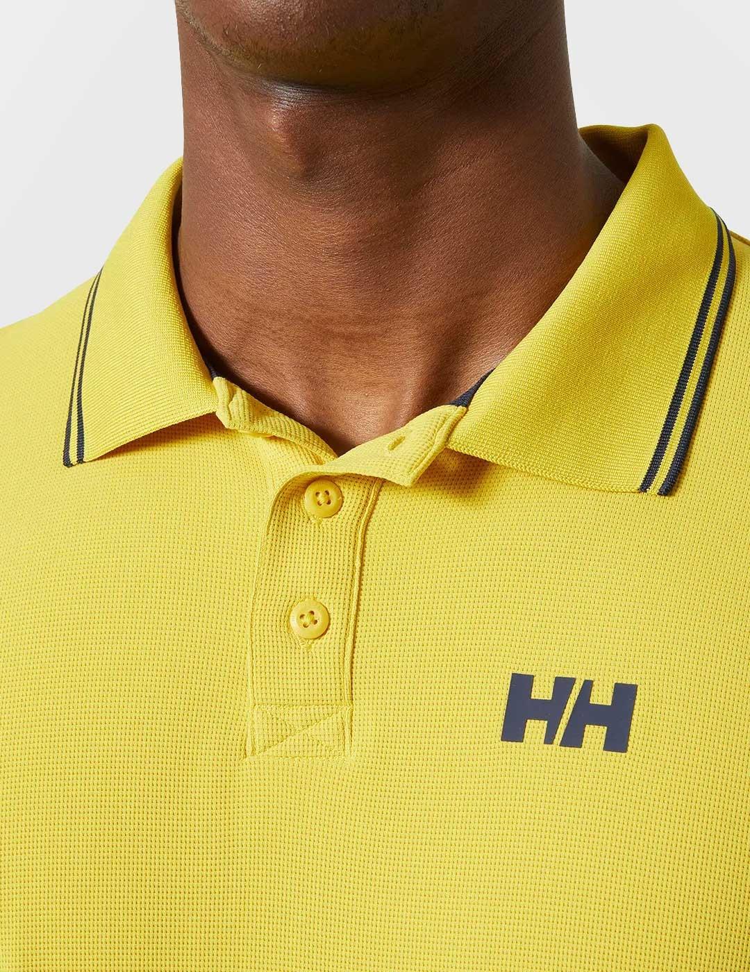 Helly Hansen Kos Polo de tejido técnico amarillo para hombre