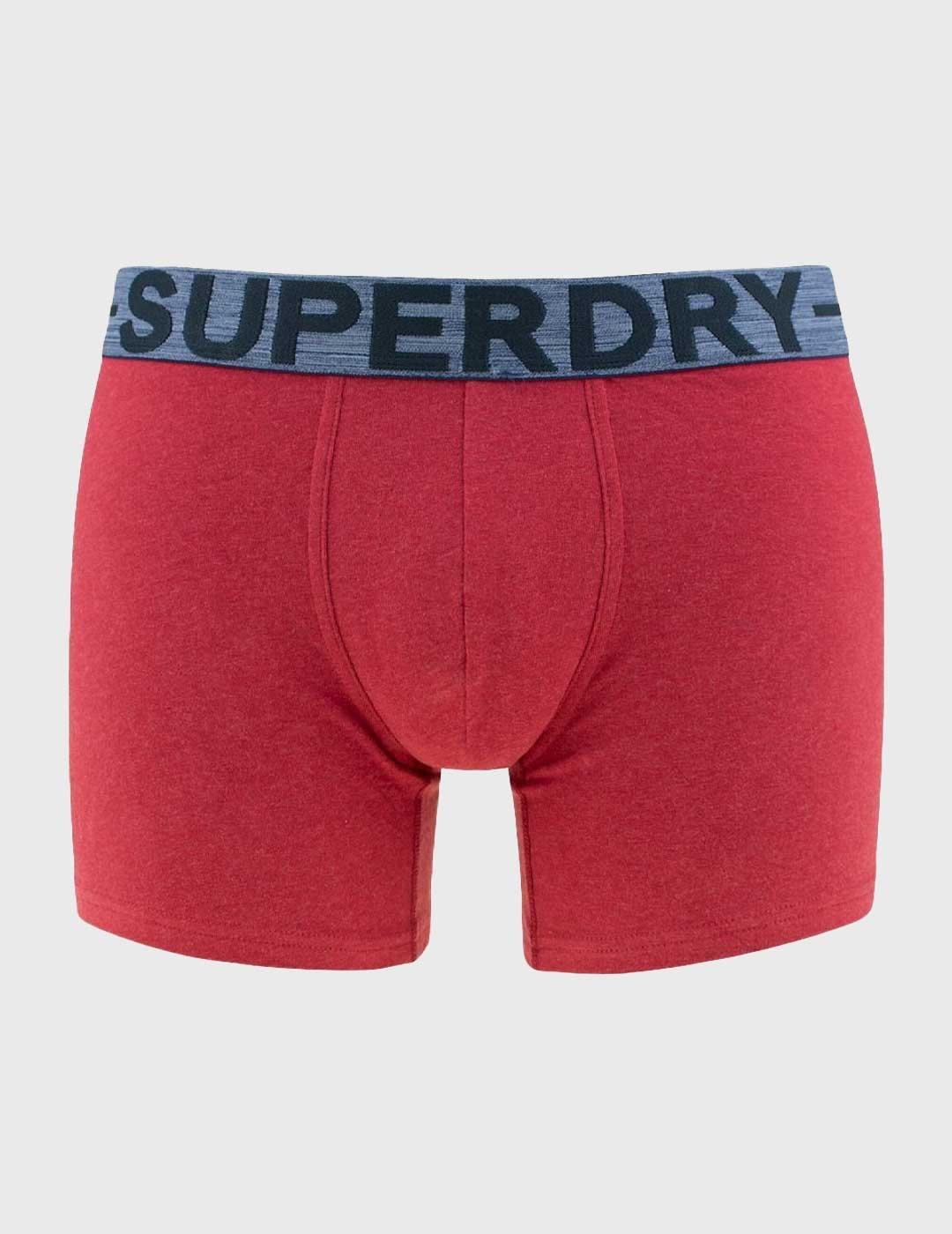 Superdry Boxer Triple Pack Calzoncillos rojos para hombre