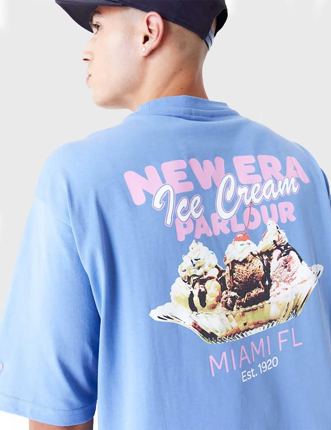 New Era Food Graphic Camiseta azul unisex