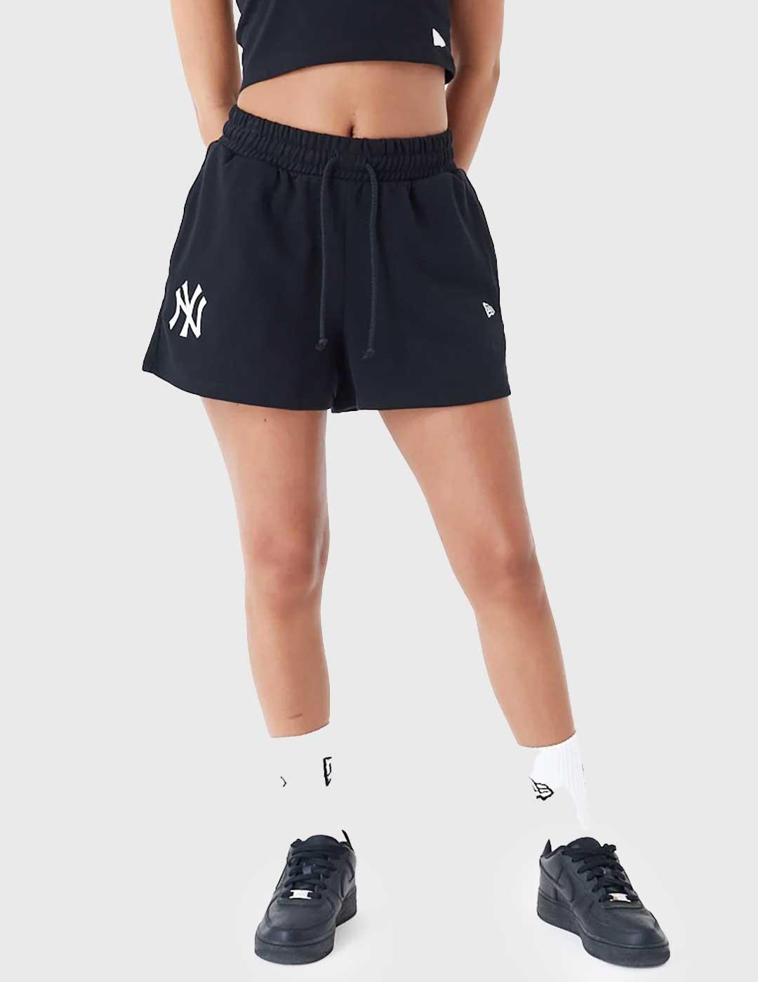 New Era MLB Le Shorts Pantalones Cortos negros para mujer