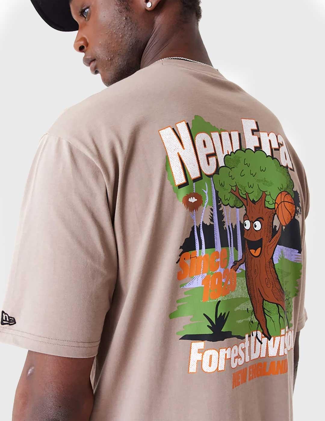 New Era Chaaracter Graphic Camiseta marrón para hombre