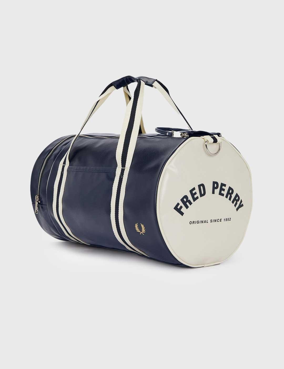 Fred Perry Classic Barrel Bag Bolso marino unisex