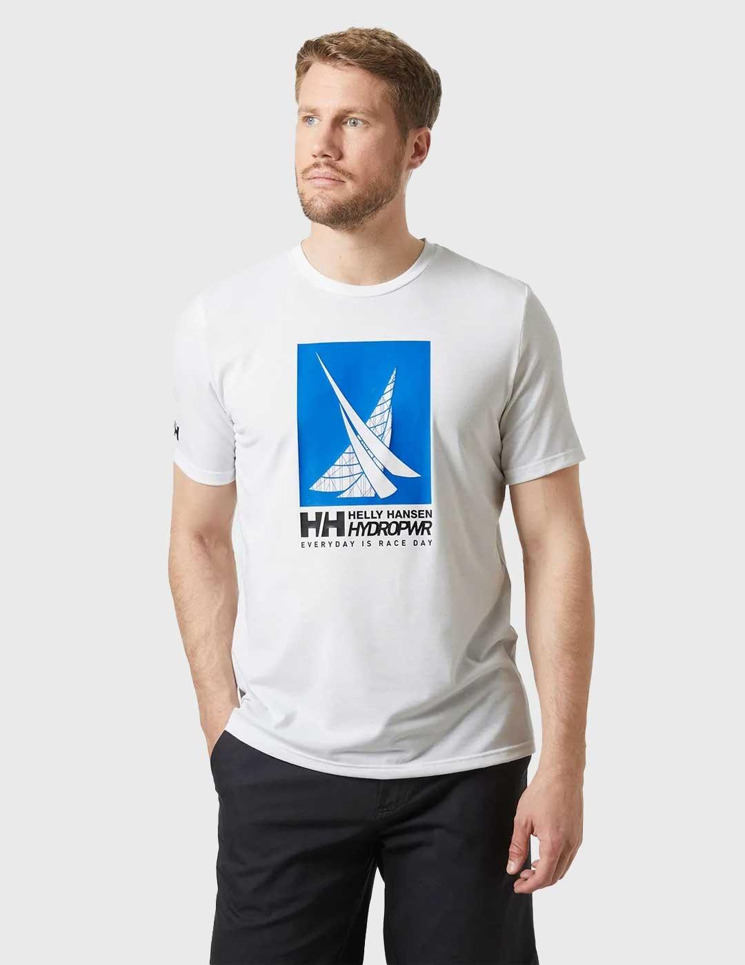 Helly Hansen HP Race Graphic Camiseta blanca para hombre