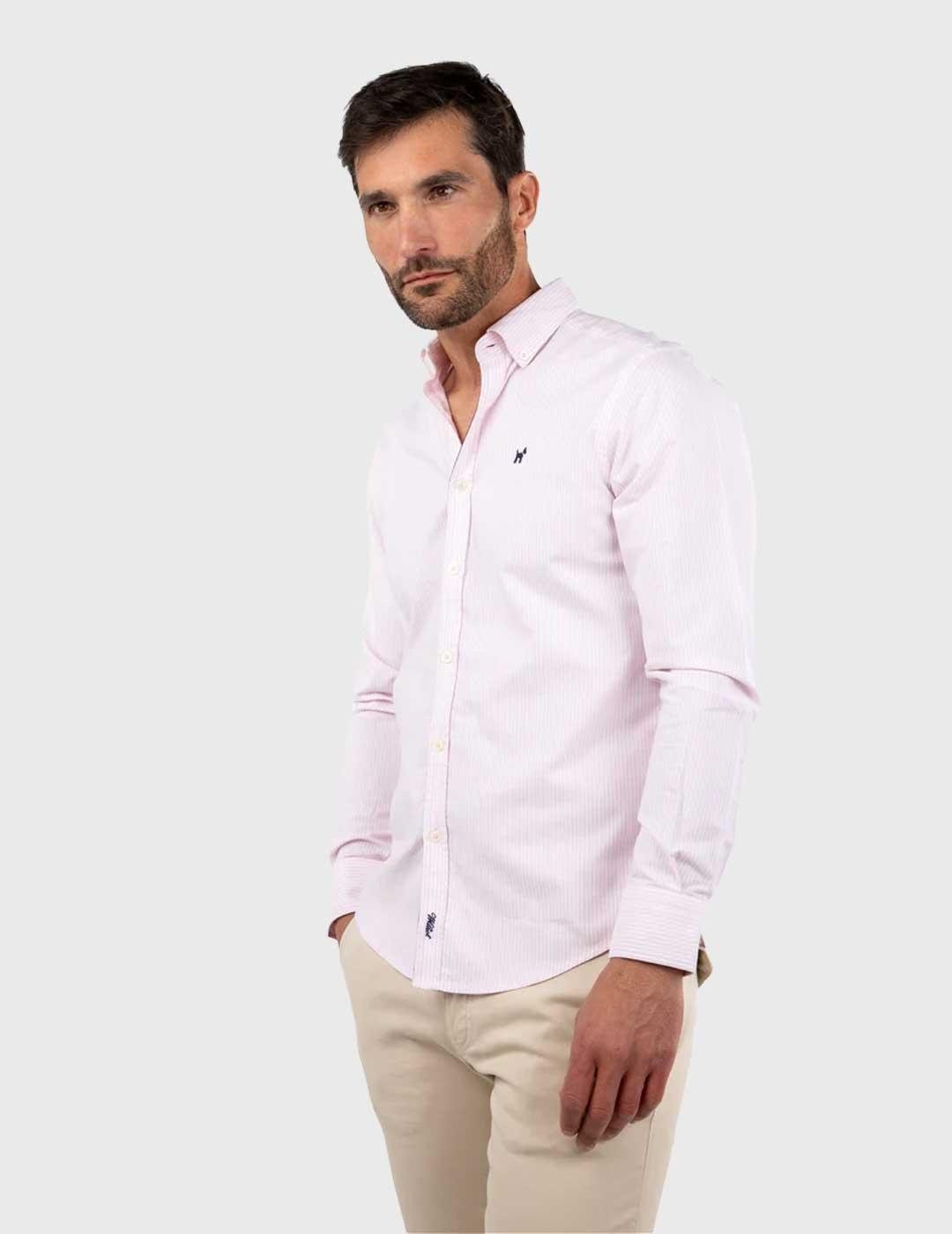 Williot Camisa Oxford Raya Kodak rosa para hombre