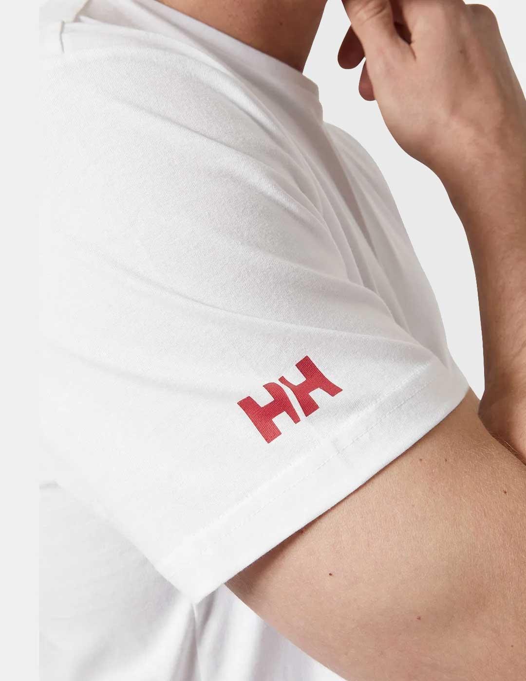 Helly Hansen Shoreline T Shirt Camiseta blanca para hombre