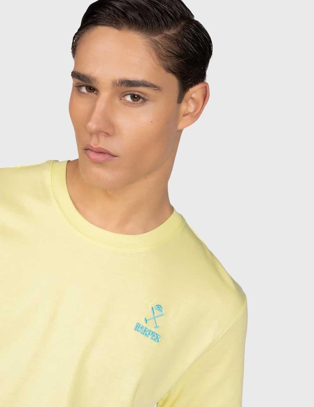 Harper & Neyer Waves Camiseta amarilla para hombre