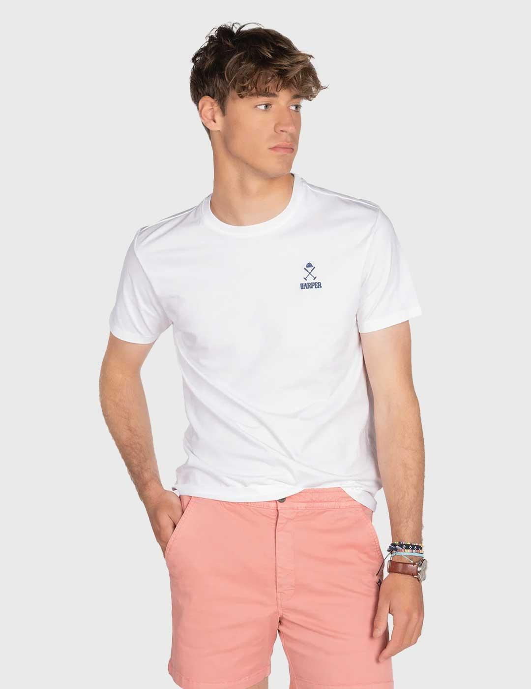Harper & Neyer Waves Camiseta blanca para hombre