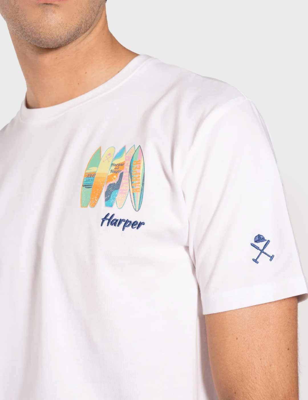 Harper & Neyer Aloha Camiseta blanca para hombre