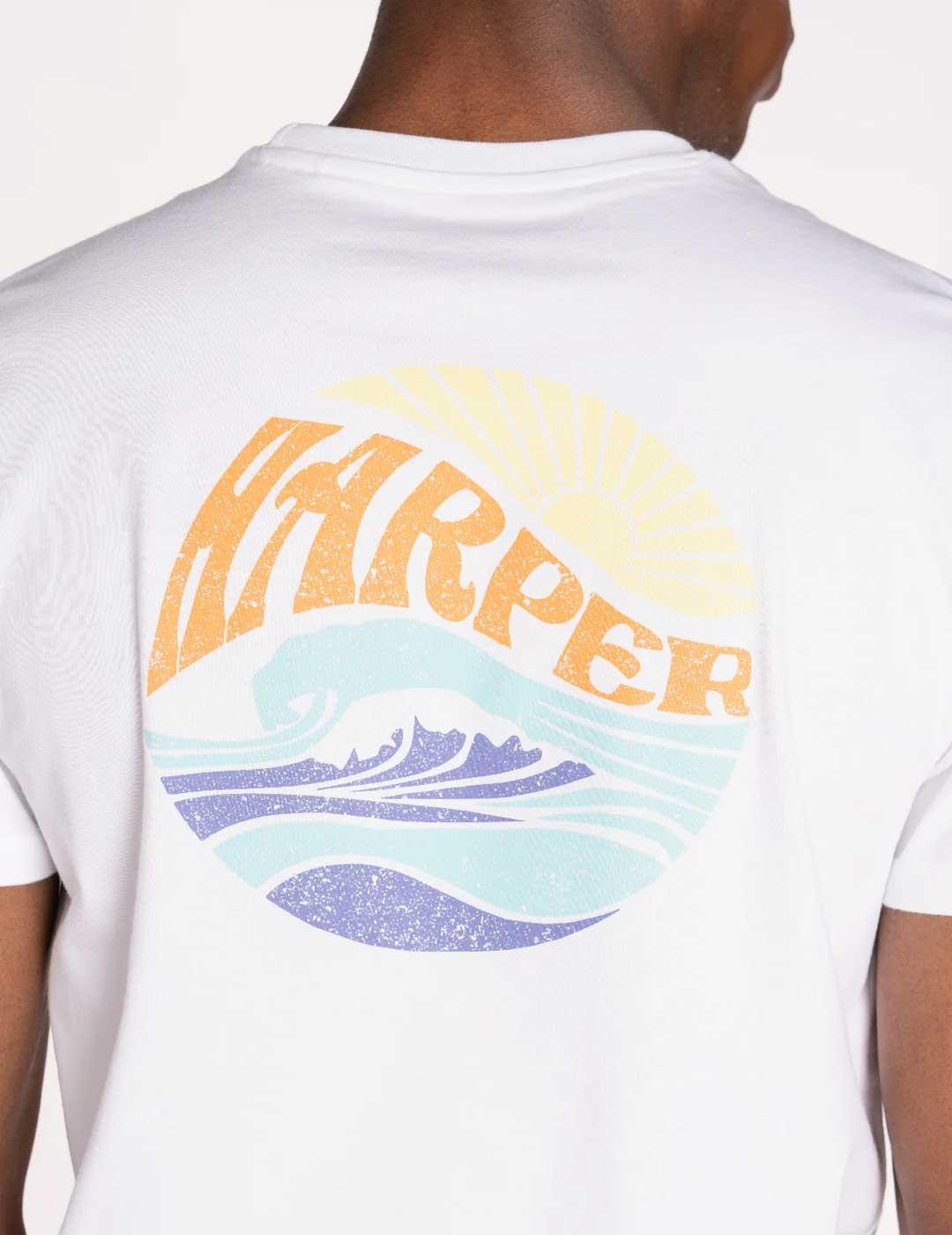 Harper & Neyer California Camiseta blanca para hombre