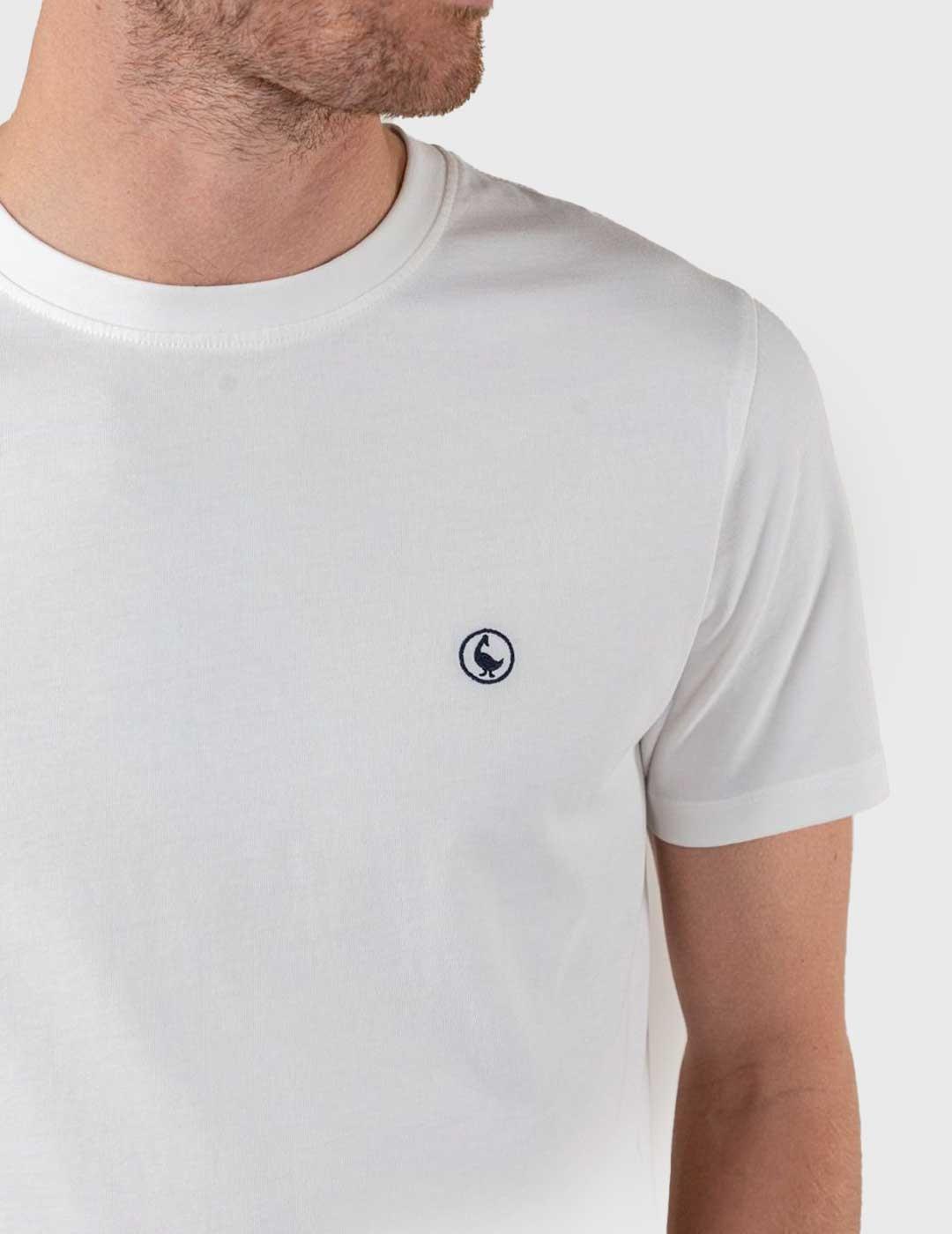 El Ganso Camiseta Garment Dyed blanca para hombre