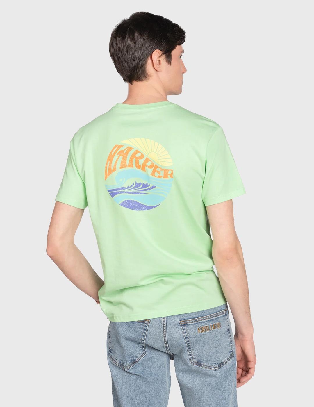Harper & Neyer Camiseta California verde para hombre