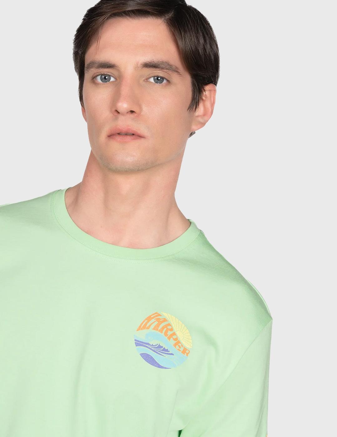 Harper & Neyer Camiseta California verde para hombre