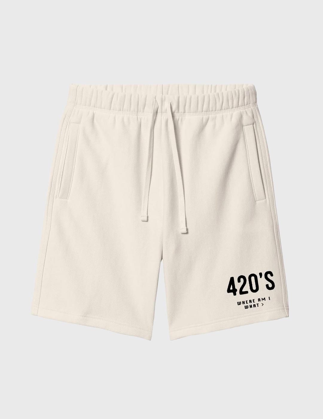 The Dudes 420S Sweathouse Pantalón corto beige para hombre