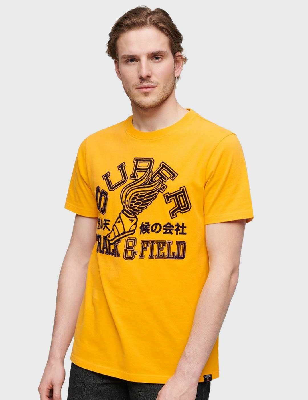 Superdry Trak & Field Athletic GRaphic Camiseta amarilla