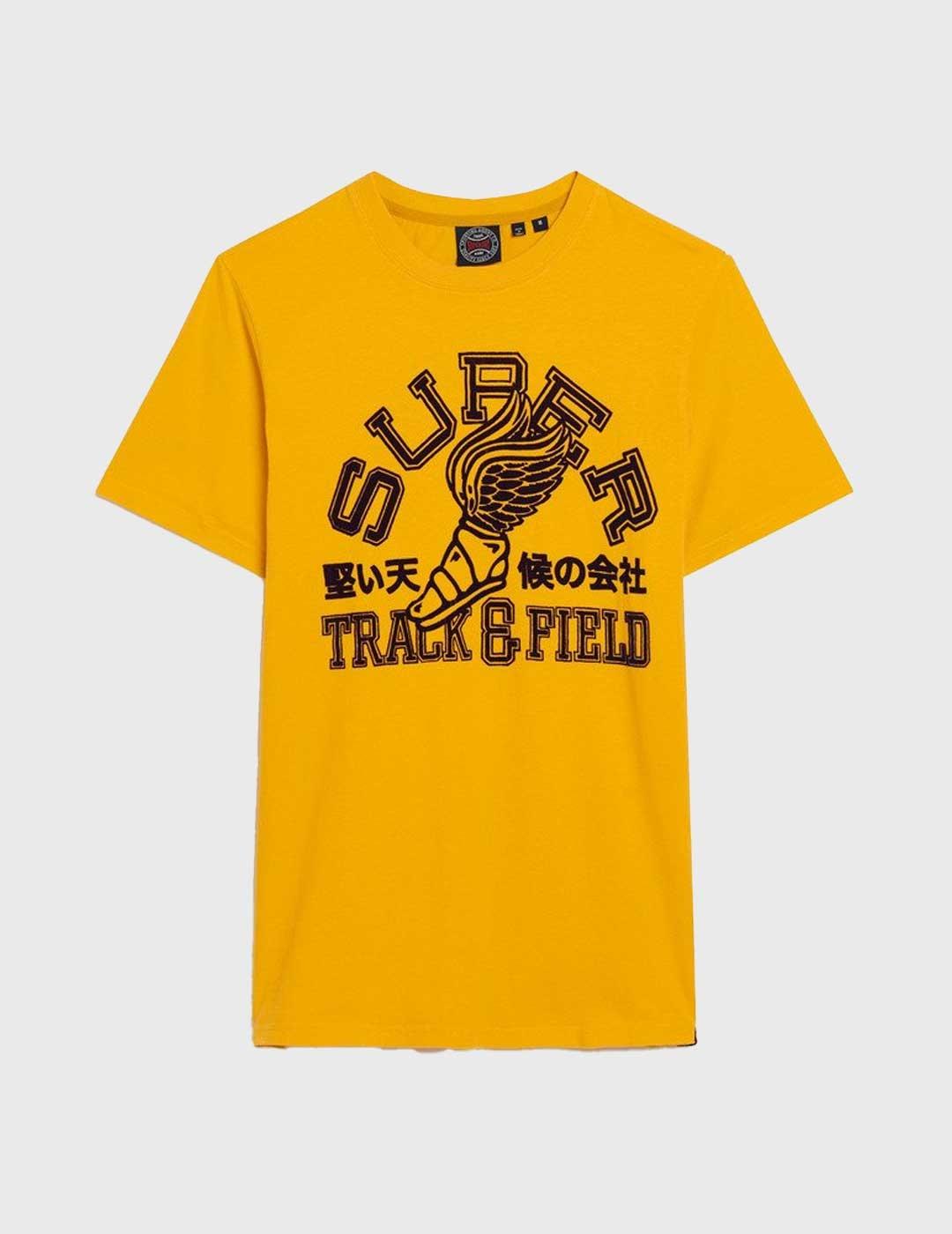 Superdry Trak & Field Athletic GRaphic Camiseta amarilla