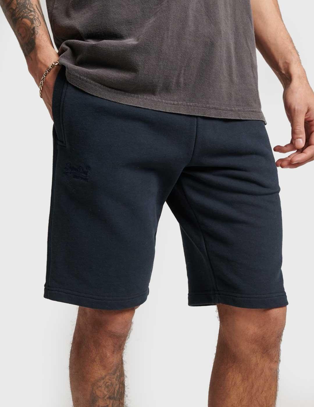 Superdry Essential Logo Jersey Short Pantalón corto azul