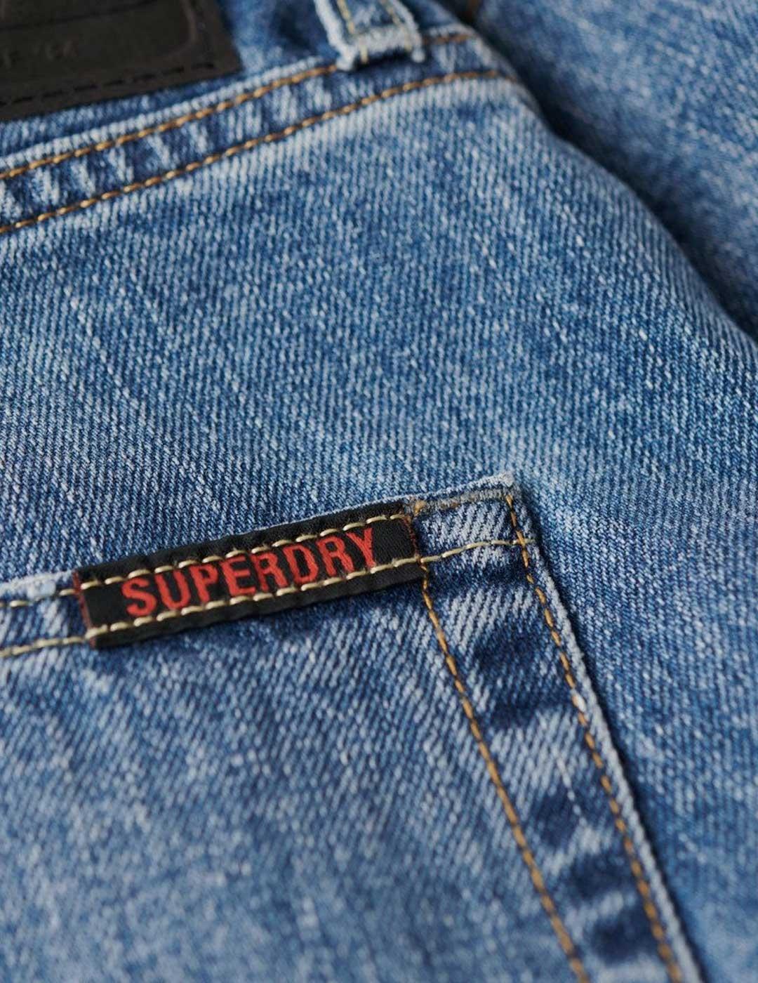 Superdry Vintage Straight Short Pantalón corto azul