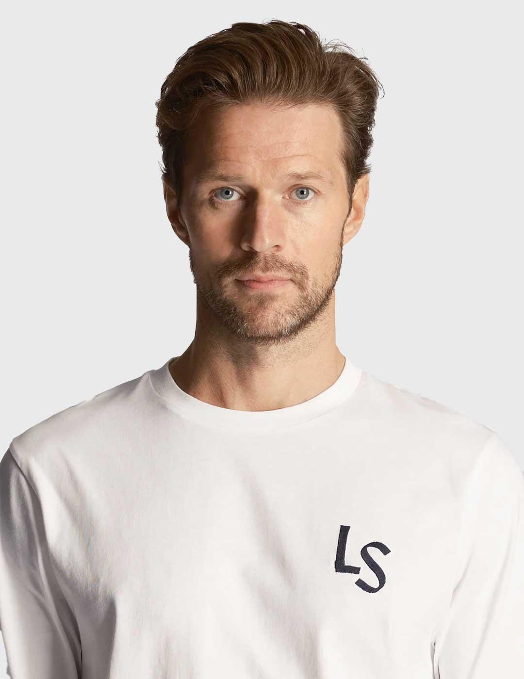 Lyle & Scott Logo T-Shirt Camiseta blanca para hombre