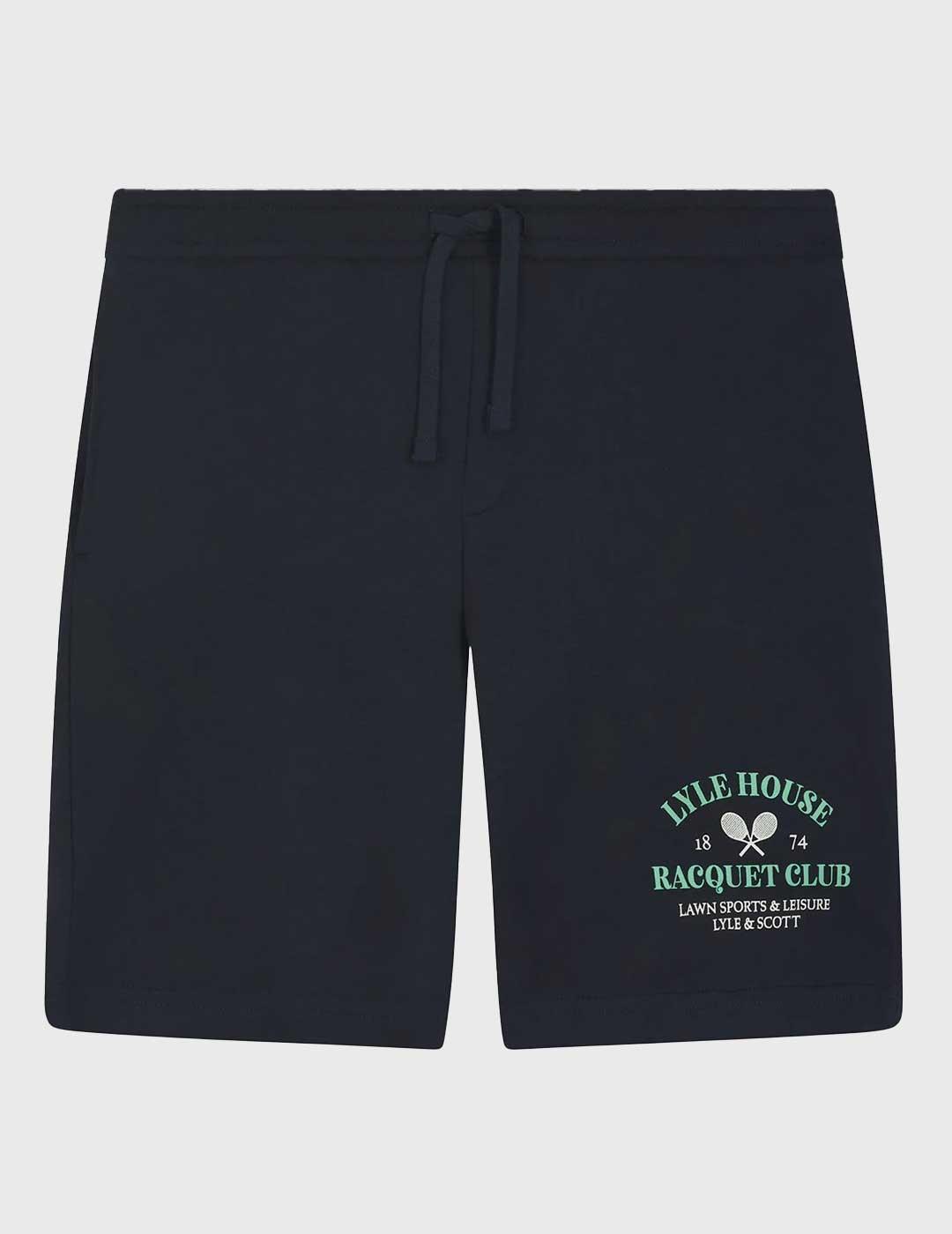 Lyle & Scott Racquet Club Graphic Pantalón corto azul marino