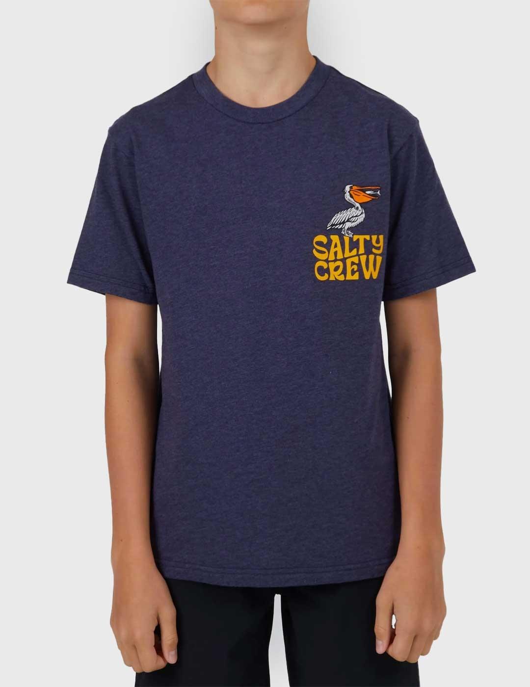 Salty Crew Seaside Boys Camiseta azul infantil