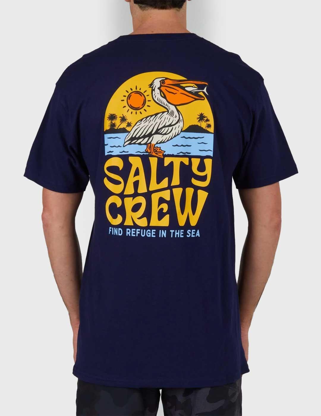 Salty Crew Seaside Standard Camiseta azul para hombre