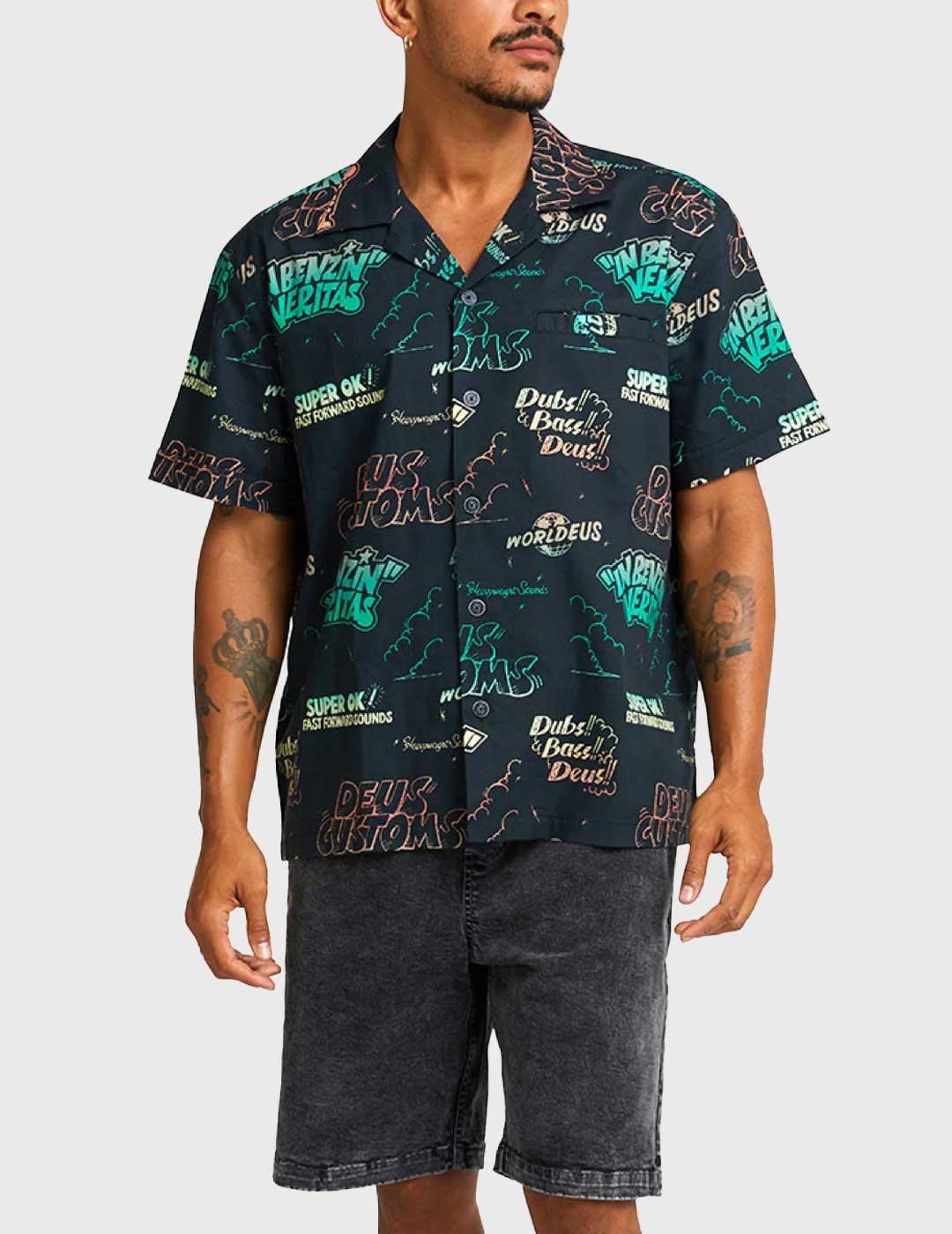 Deus Ex Machina Dub Bass Shirt Camisa estampada hombre