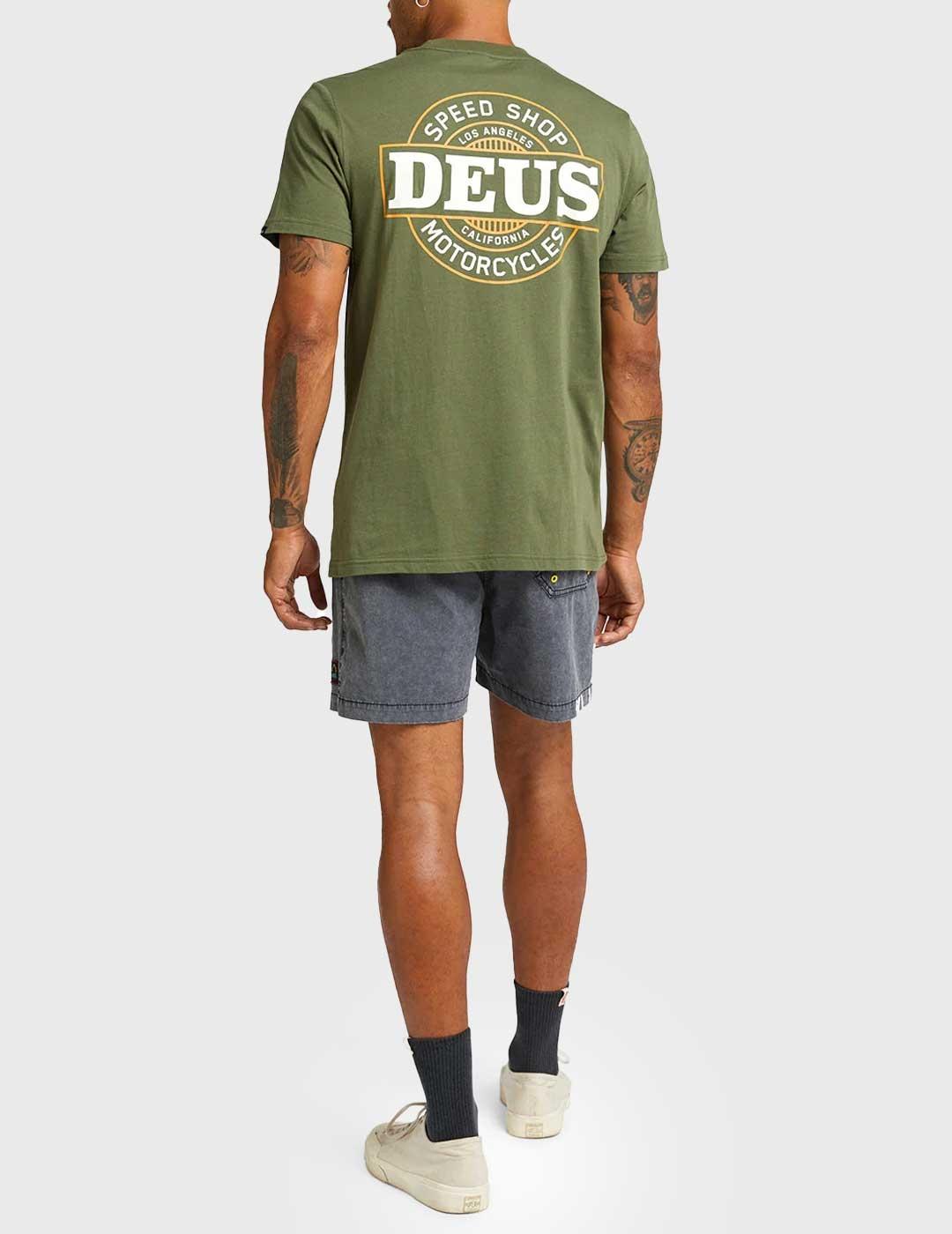 Deus Ex Machina Hot Streak Tee Camiseta verde para hombre