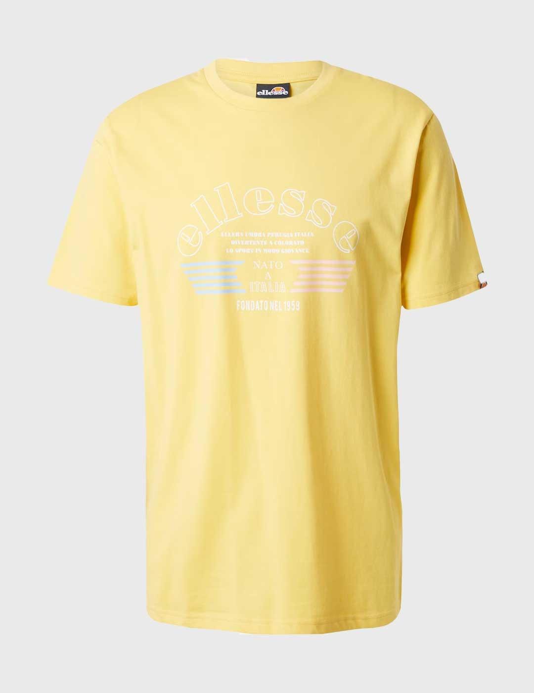 Ellesse Giambettio T-Shirt Camiseta amarilla para hombre