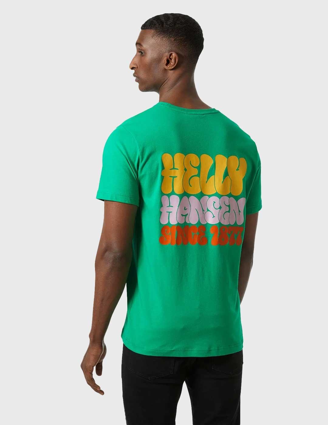 Helly Hansen Core Graphic Camiseta verde para hombre