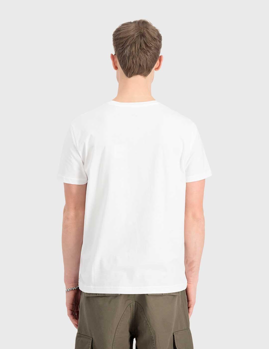 Alpha Industries CollegeCamo Camiseta blanca para hombre
