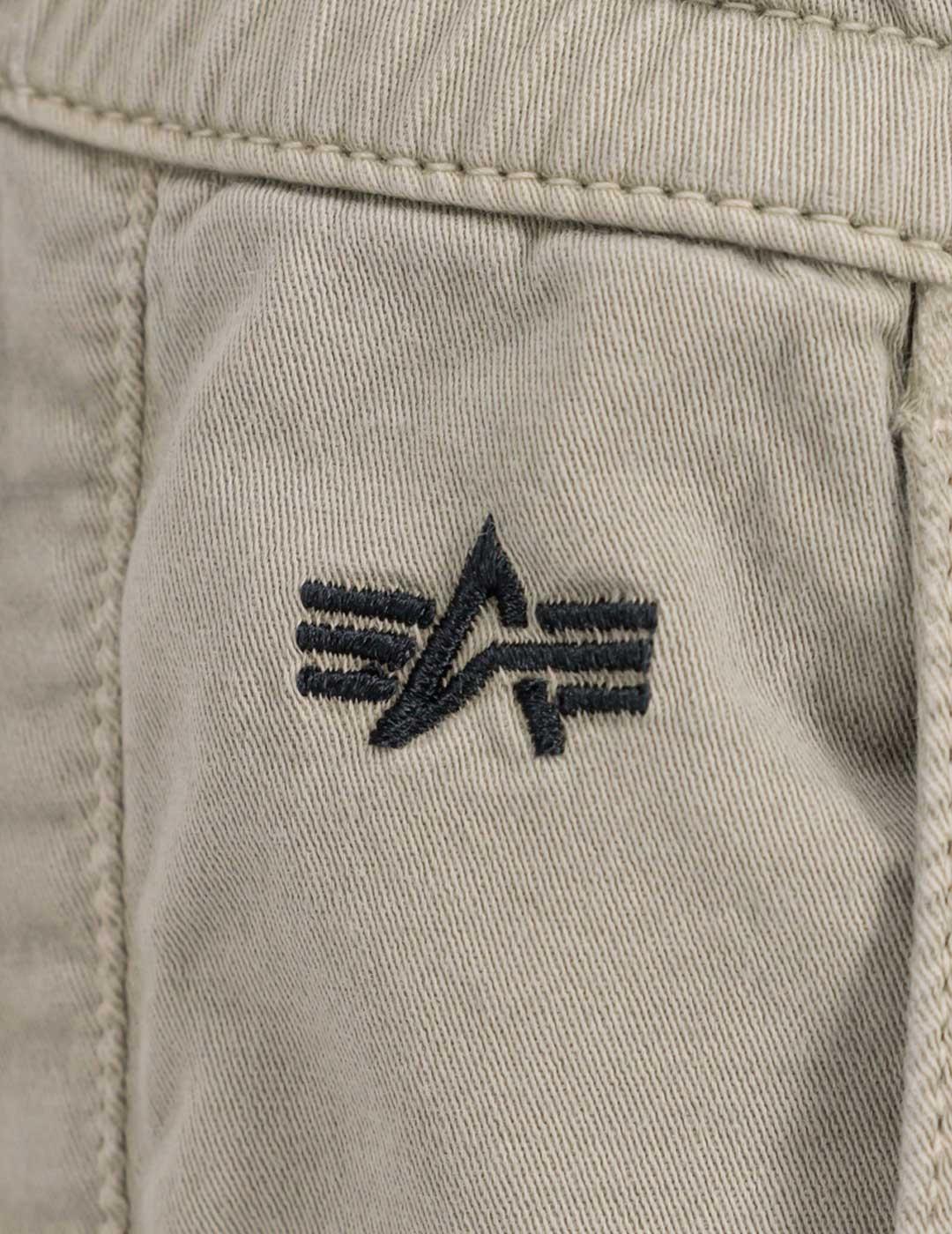 Alpha Industries Cotton Twill Jogger Pantalón beige hombre
