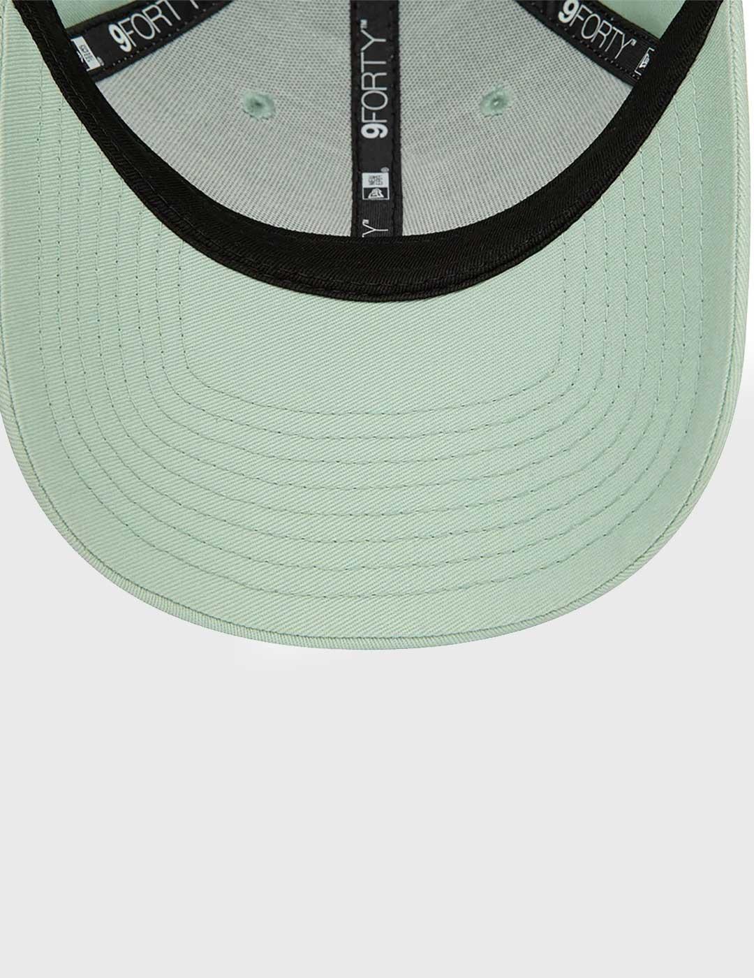 New Era Womans League 9Forty Gorra verde para mujer