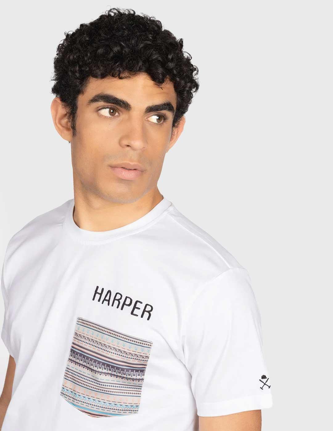 Harper & Neyer Camiseta Pocket blanca para hombre