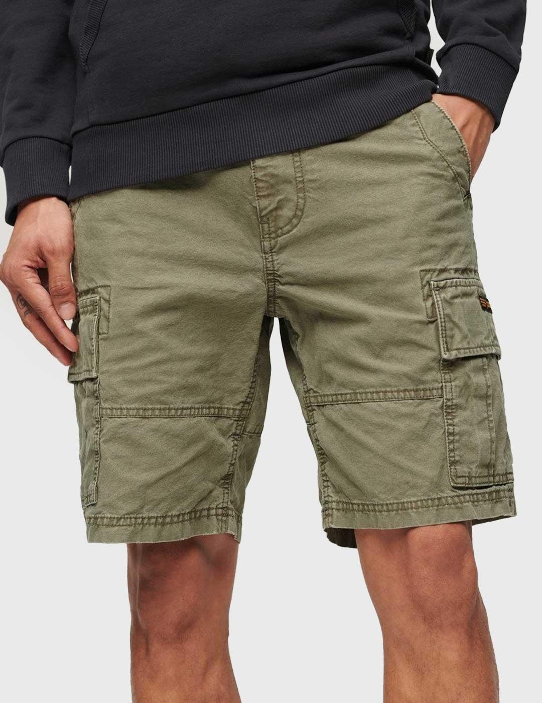 Superdry Heavy Cargo Short Pantalón corto verde para hombre