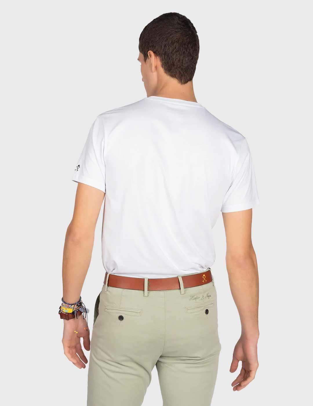 Harper & Neyer Camiseta USA blanca para hombre