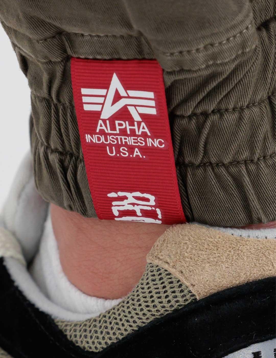 Alpha Industries Cotton Twill Jogger Pantalón marrón cargo
