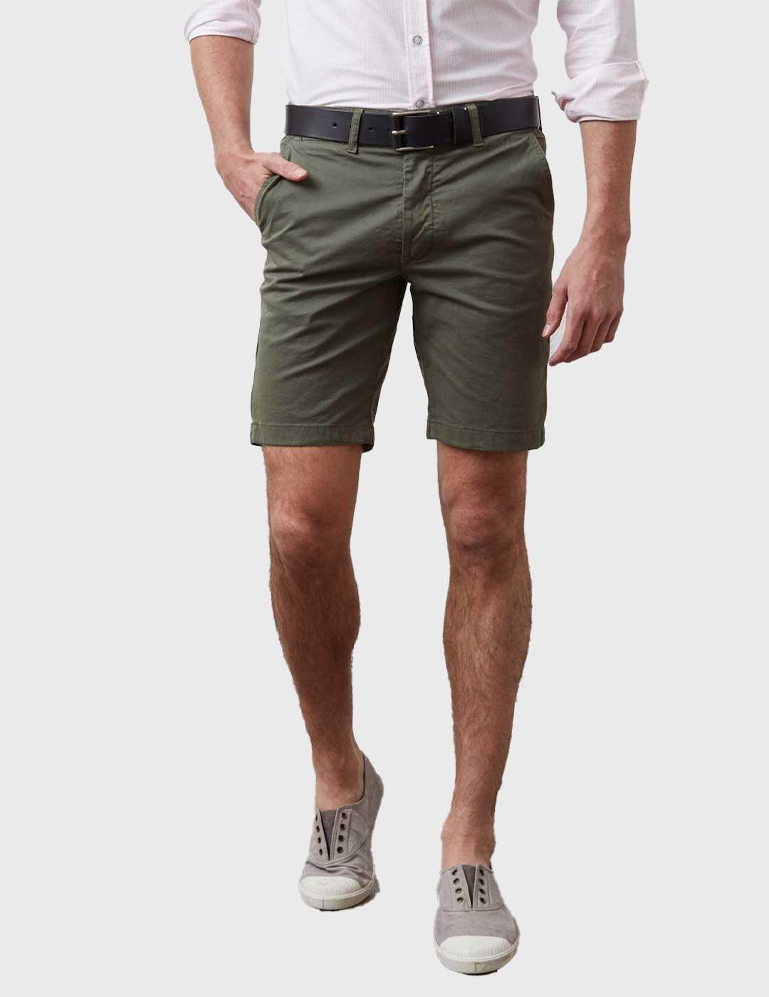 Altonadock Pantalón Short verde khaki para hombre