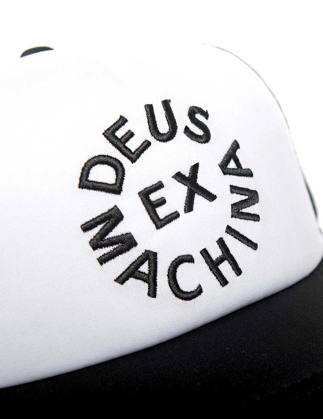 Deus Ex Machina Circle Logo Trucker Gorra negra unisex