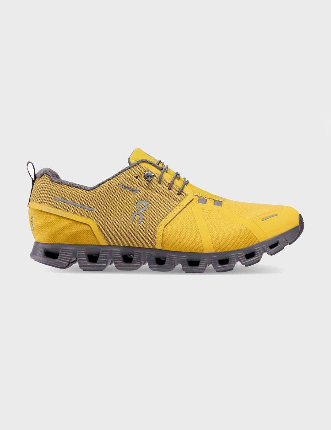 Zapatillas On Running Cloud 5 Waterproof amarillas de hombre