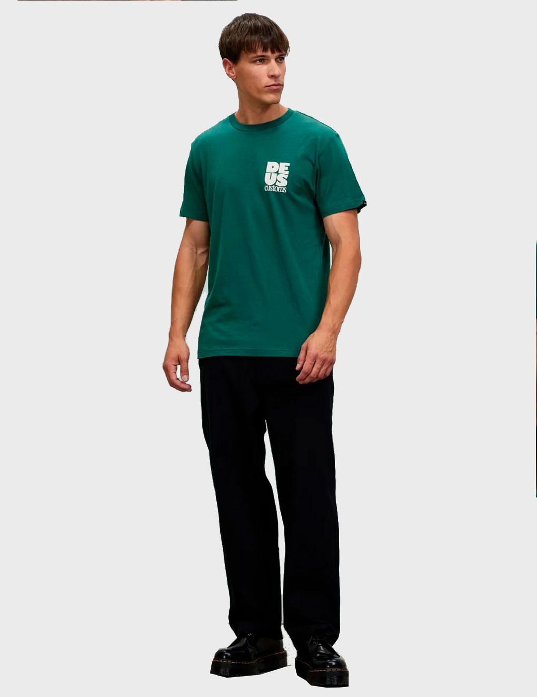 Camiseta Deus Postal Tee Work Green verde para hombre