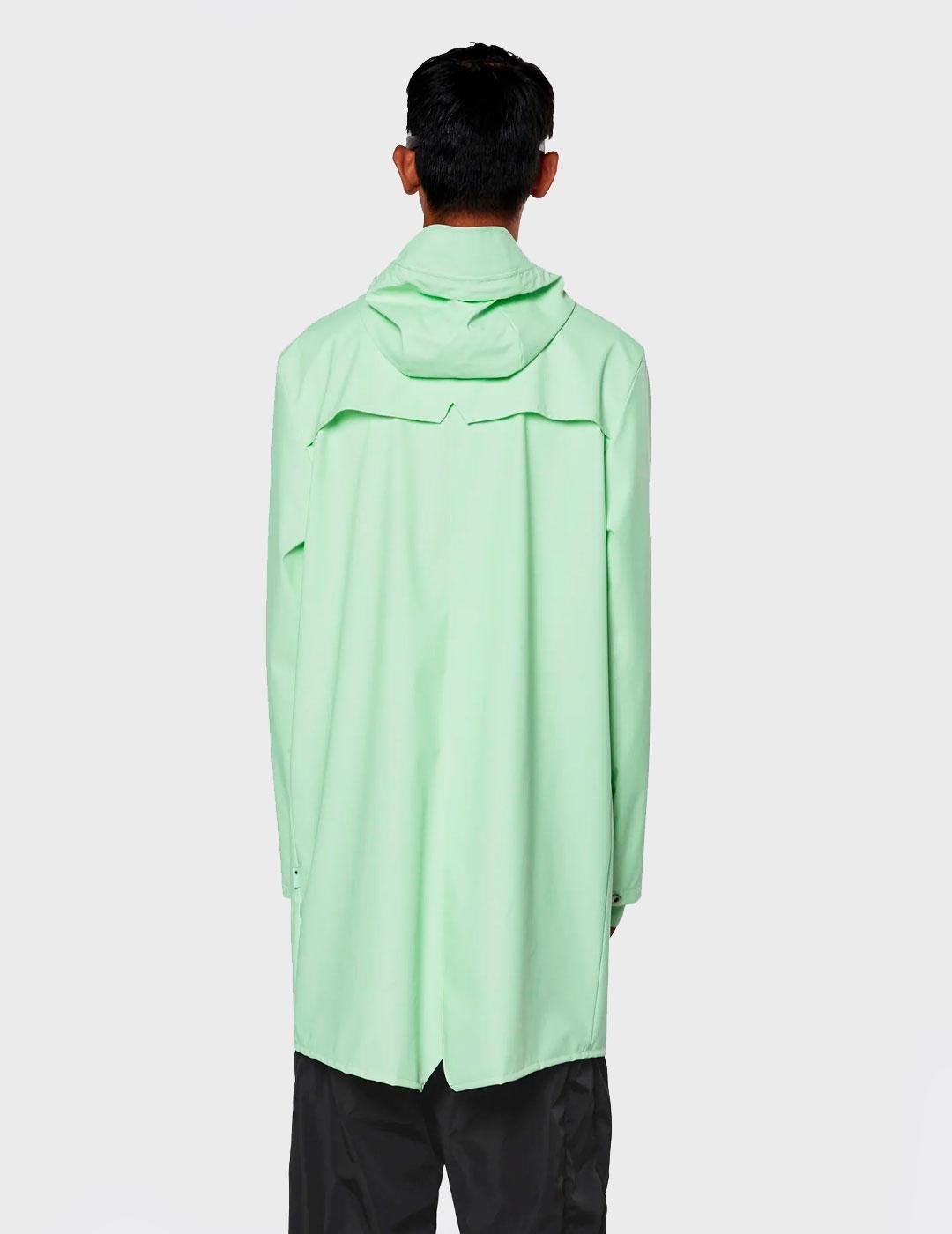 Chaqueta Impermeable Rains Ess Long Jacket verde unisex