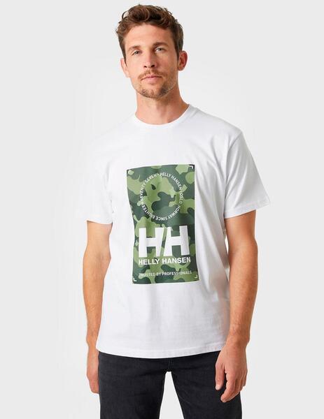 Camiseta Helly Hansen Move Cotton blanca para hombre