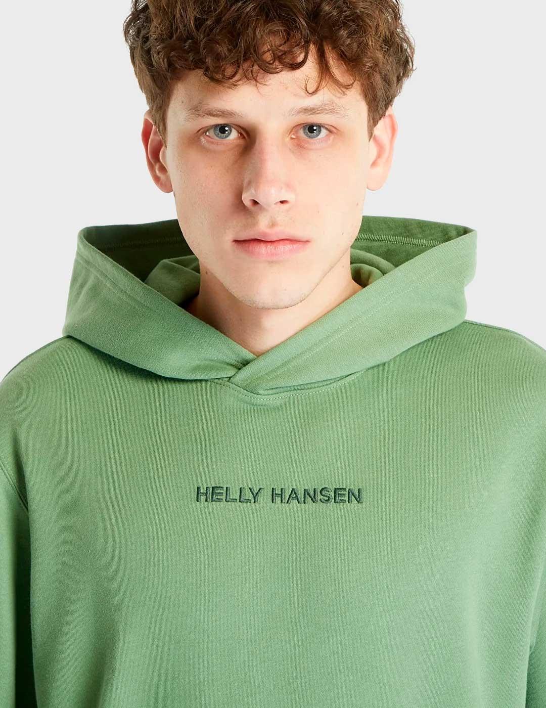Sudadera Helly Hansen Core Graphic SW verde para hombre