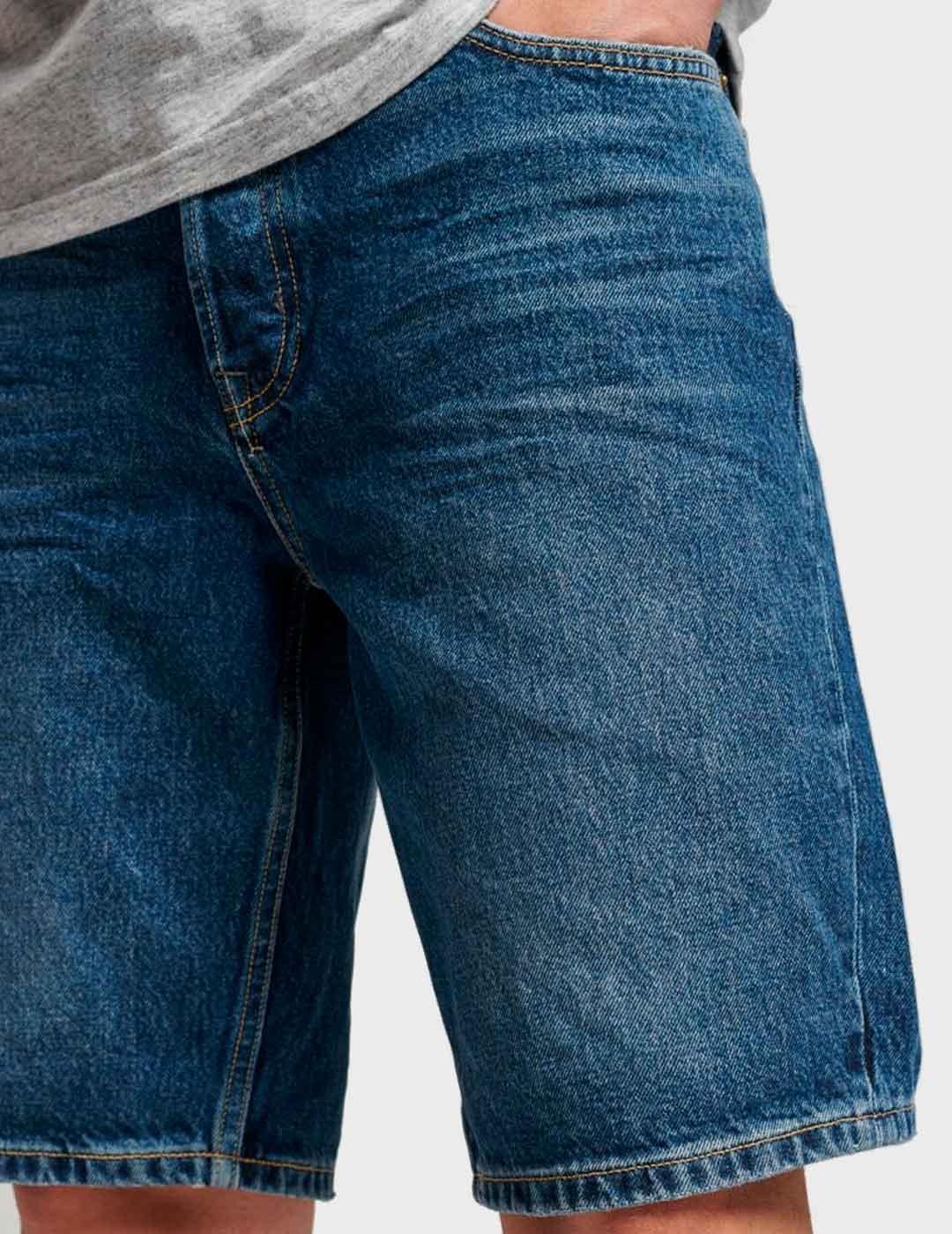 Pantalón corto Vintage Straight Short azul para hombre