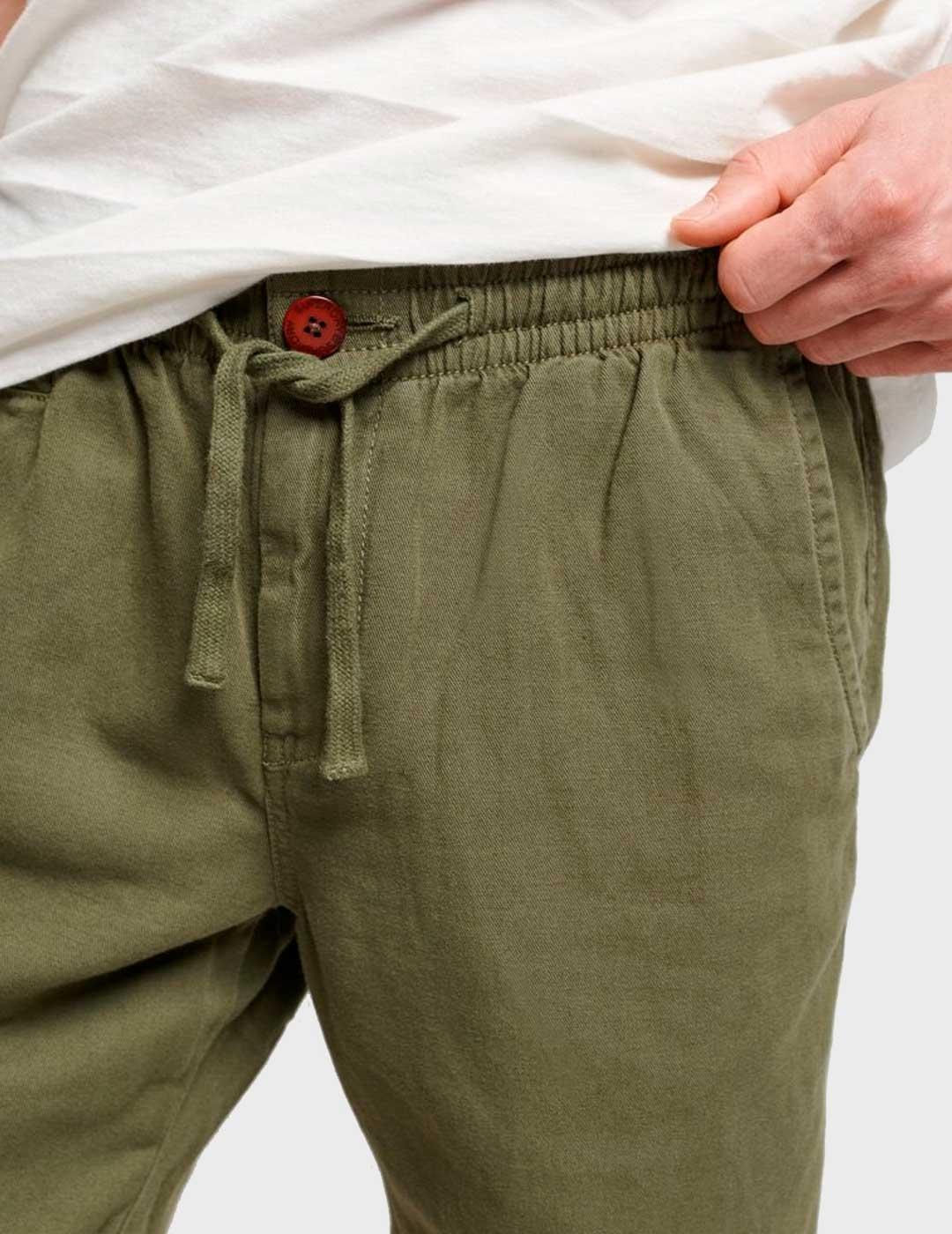 Pantalón corto Superdry Vintage Overdyed verde para hombre