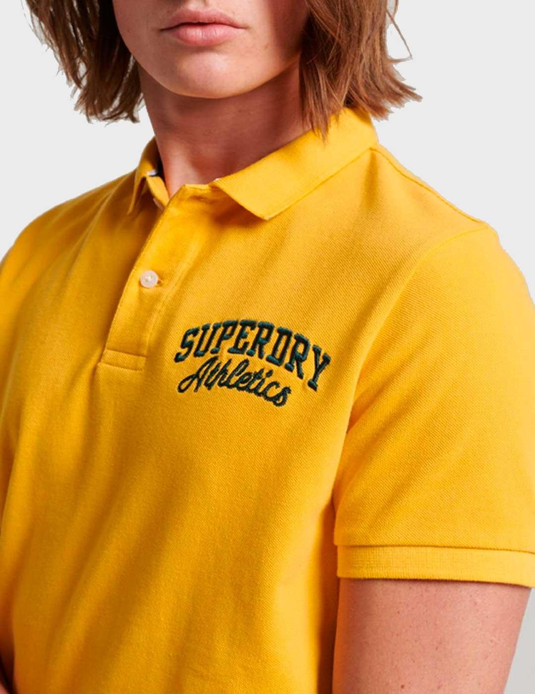 Polo Superdry Vintage Superstate amarillo para hombre