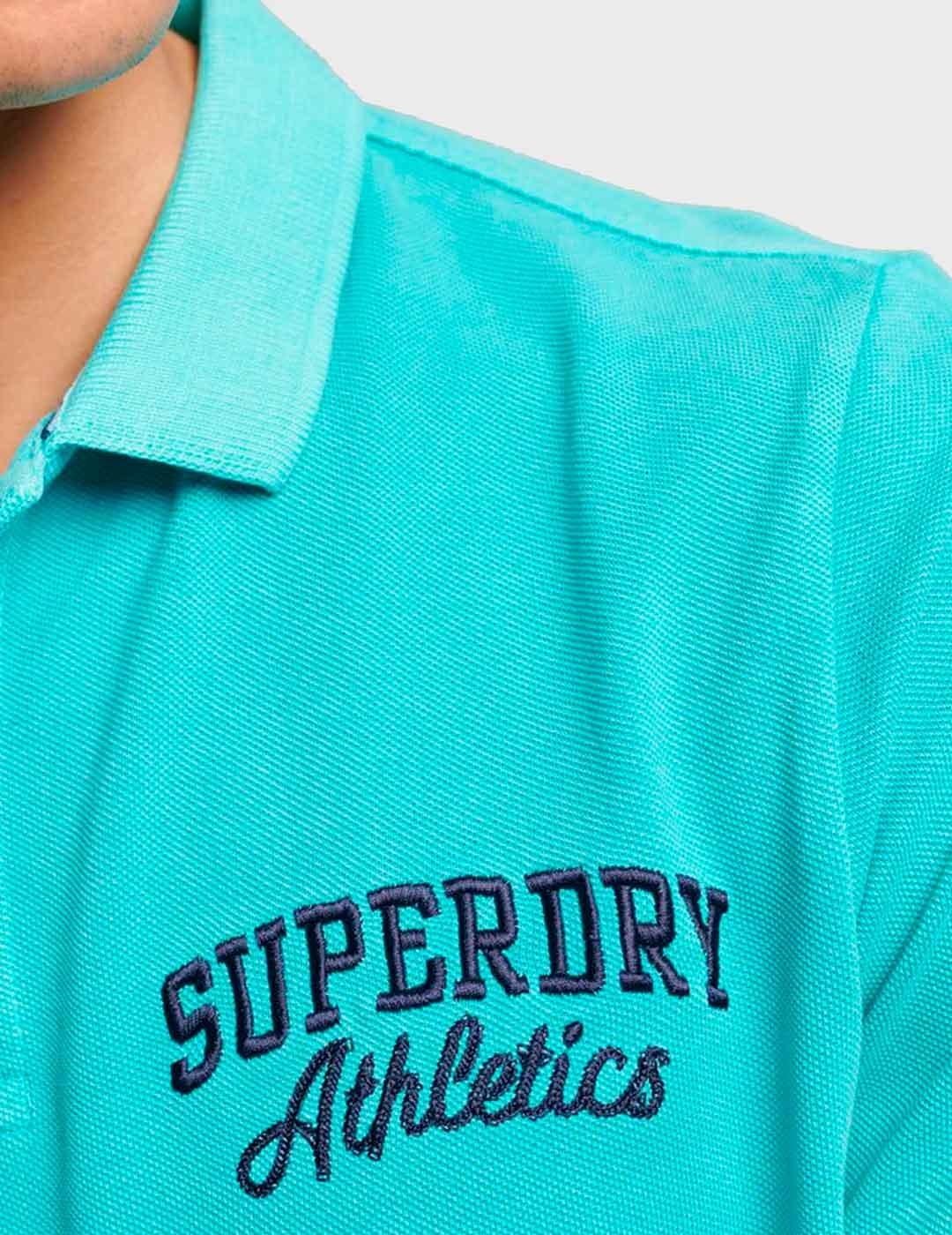 Polo Superdry Vintage Superstate azul para hombre