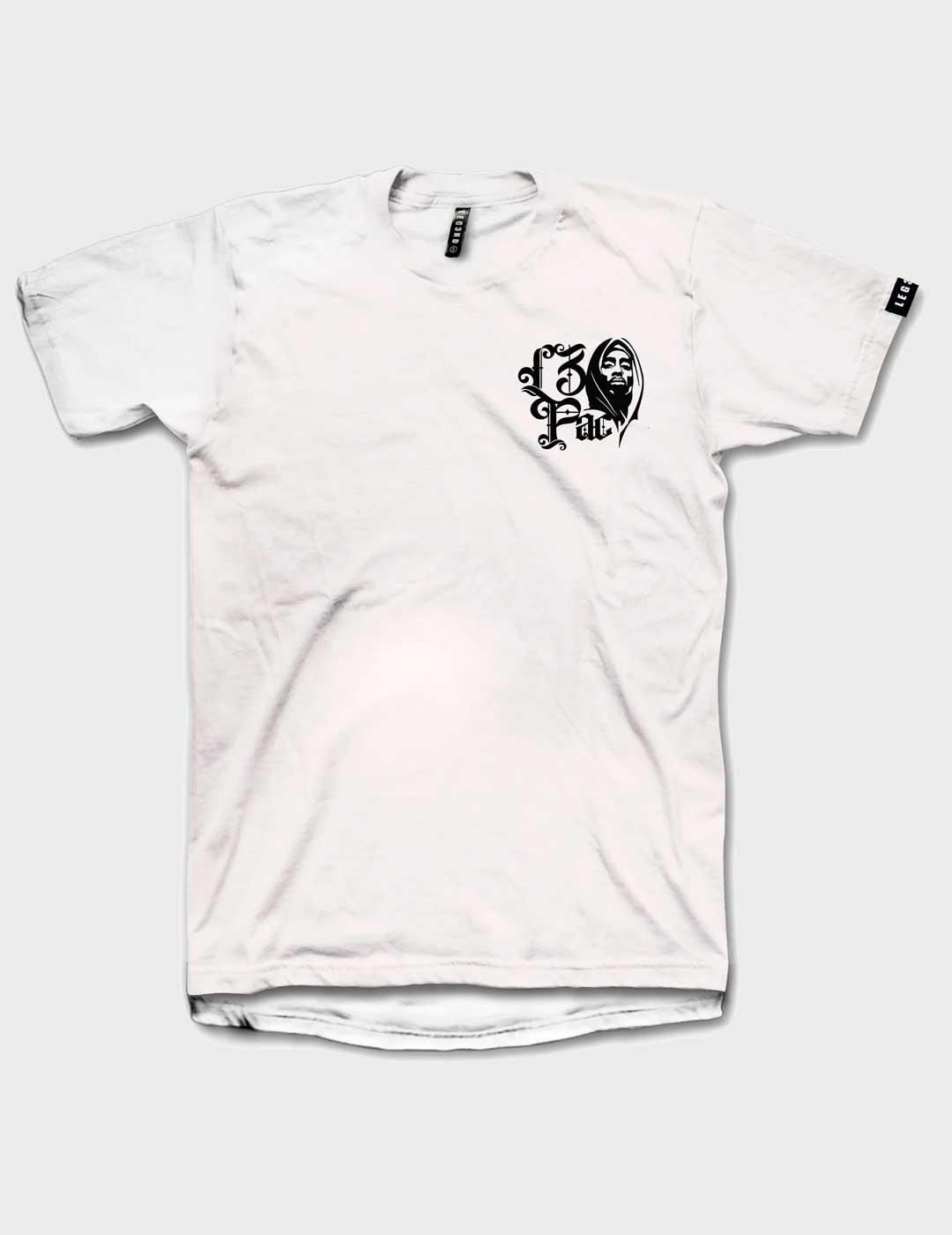 Camiseta Leg3nd Tupac blanca unisex