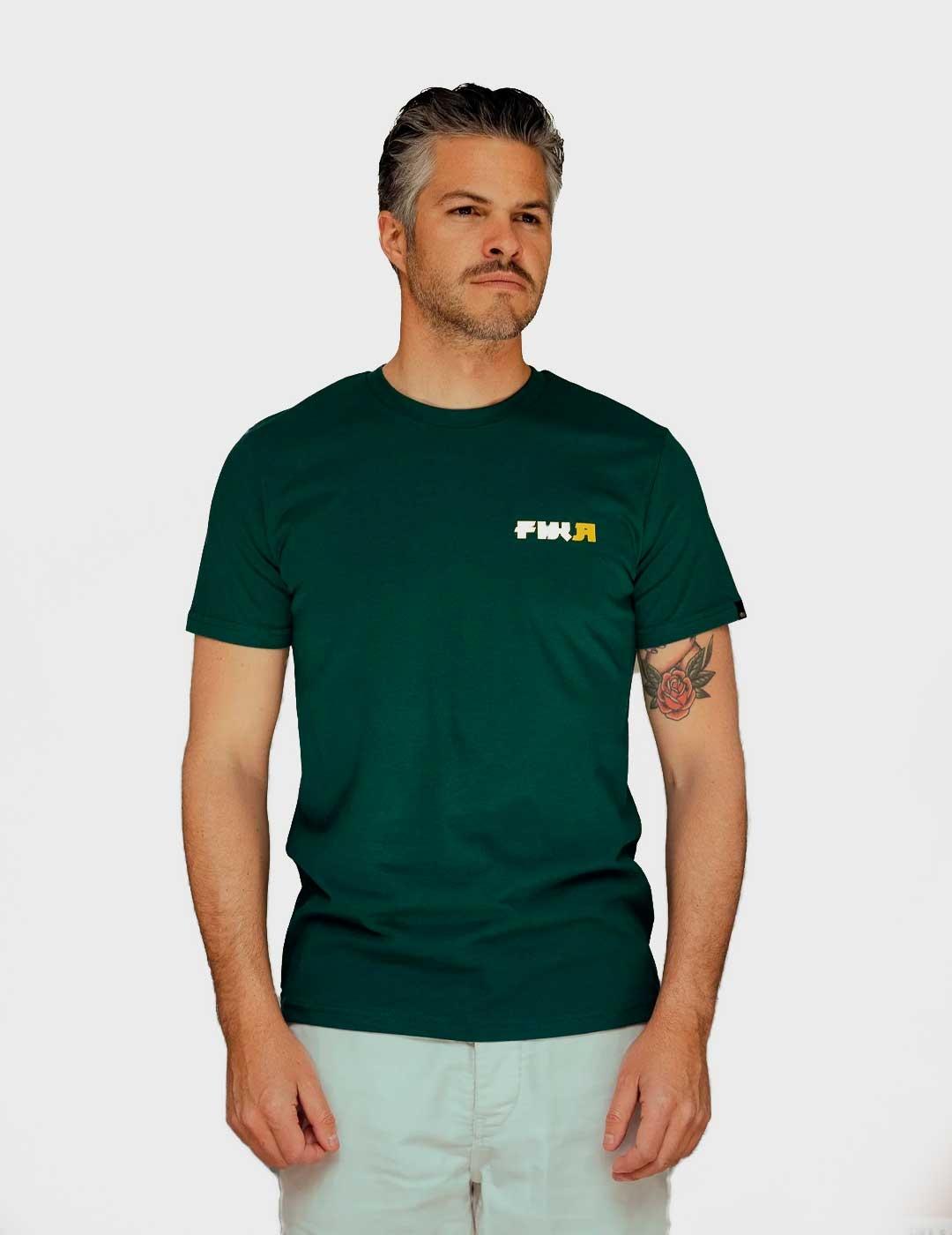 Camiseta Fika Go With The Slow verde unisex